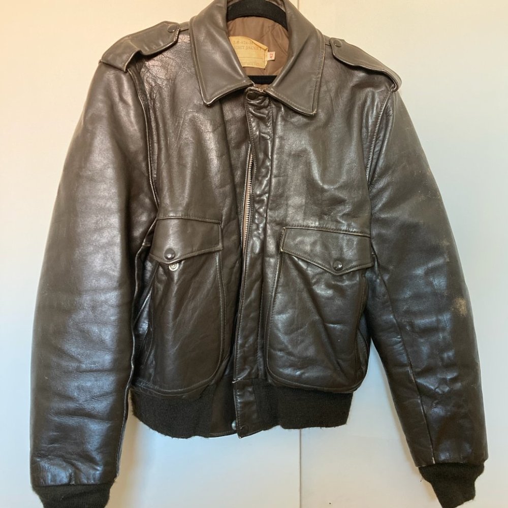 Schott Leather Flight Jacket (size 42)